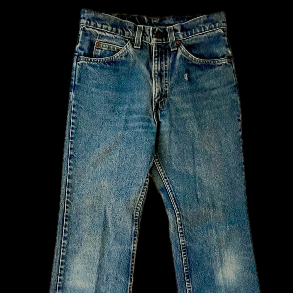 RARE VINTAGE Levis 517 Jeans 29x30 Bootcut Denim 90s Orange Tab Made In USA